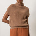 Ribbed Funnel Neck Sweater Acorn - Lilla P - COLOR GAME