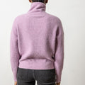 Ribbed Wrap Collar Sweater Wisteria - Lilla P - COLOR GAME