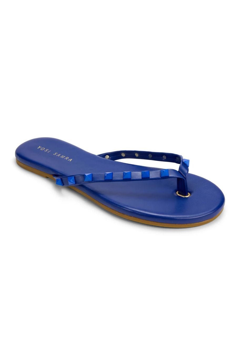 Rivington Stud Flip Flop Cobalt - Yosi Samra - COLOR GAME