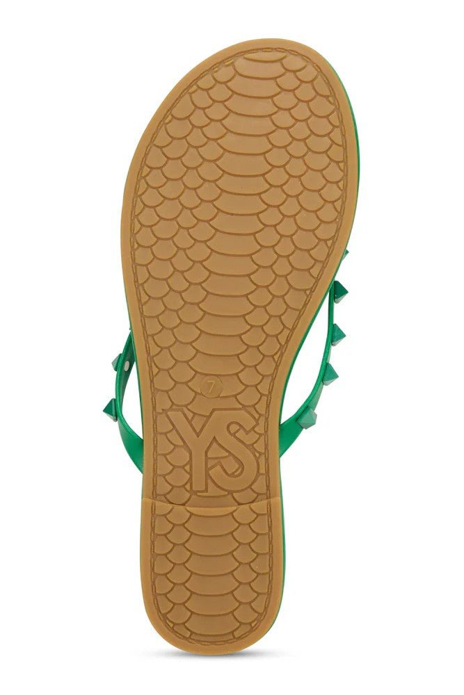Rivington Stud Flip Flop Green - Yosi Samra - COLOR GAME