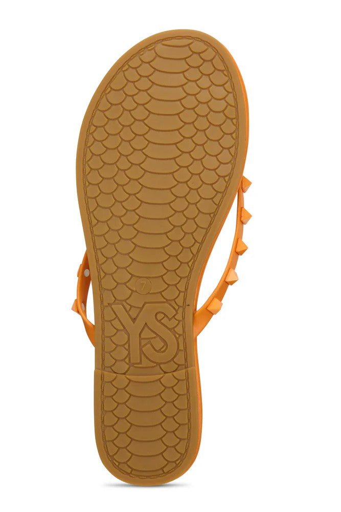 Rivington Stud Flip Flop Tangerine - Yosi Samra - COLOR GAME