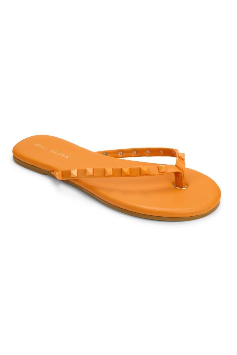 Rivington Stud Flip Flop Tangerine - Yosi Samra - COLOR GAME