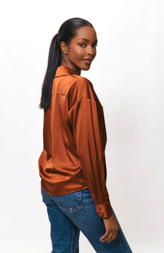 Robbie Tie - Front Blouse Caramel - Hutch - COLOR GAME