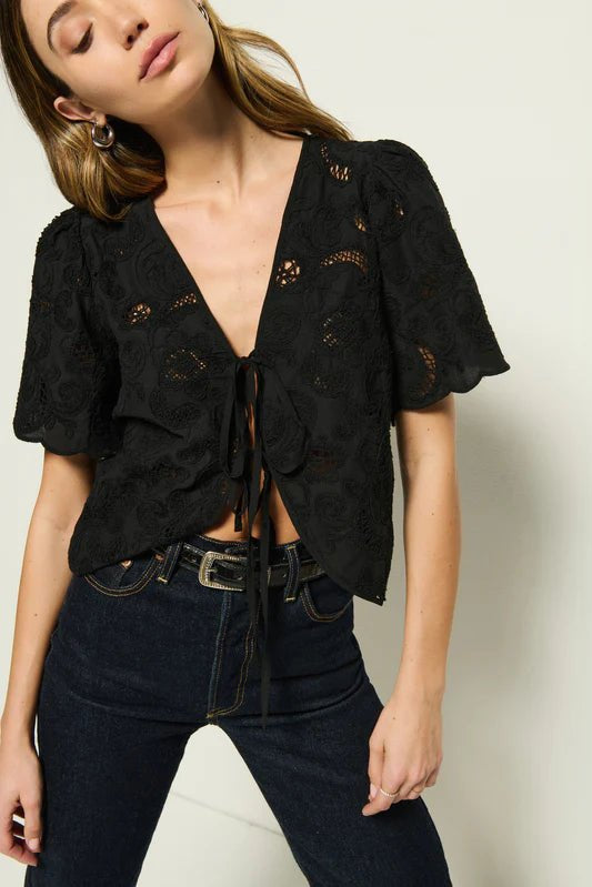 Rosalyn Tie - Front Top - Nation LTD - COLOR GAME