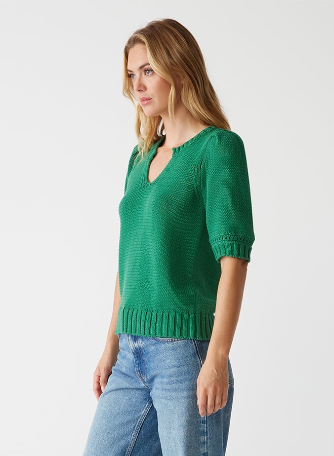 Rosanna Puff Sleeve Sweater Palm - Michael Stars - COLOR GAME