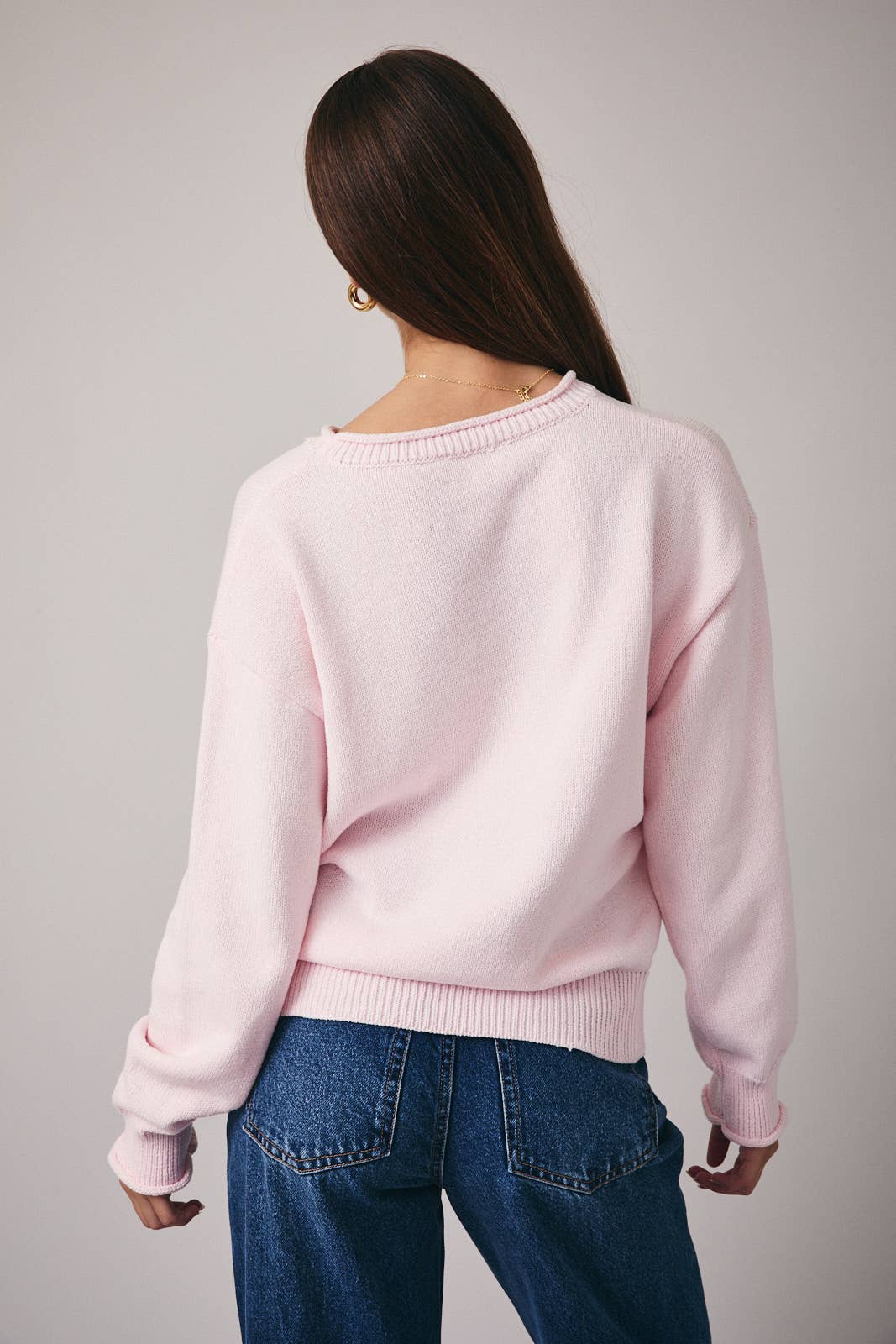 Rosie Pink Martini Sweater - Sunday Edition by LE LIS - COLOR GAME