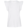 Ruffle Paulette Tank White - Nation LTD - COLOR GAME