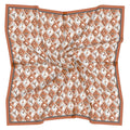 Rust + Grey Checkerboard Gameday Scarf - Swells - COLOR GAME