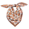 Rust + Grey Checkerboard Gameday Scarf - Swells - COLOR GAME