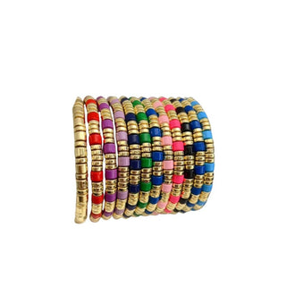 Santorini Stretch Bracelet Gold - Accessory Concierge - COLOR GAME