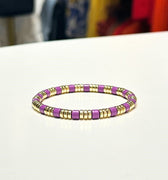 Santorini Stretch Bracelet Purple - Accessory Concierge - COLOR GAME