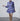 Sarawati Blue Azulejo Print Mini Dress - Karina Grimaldi - Color Game