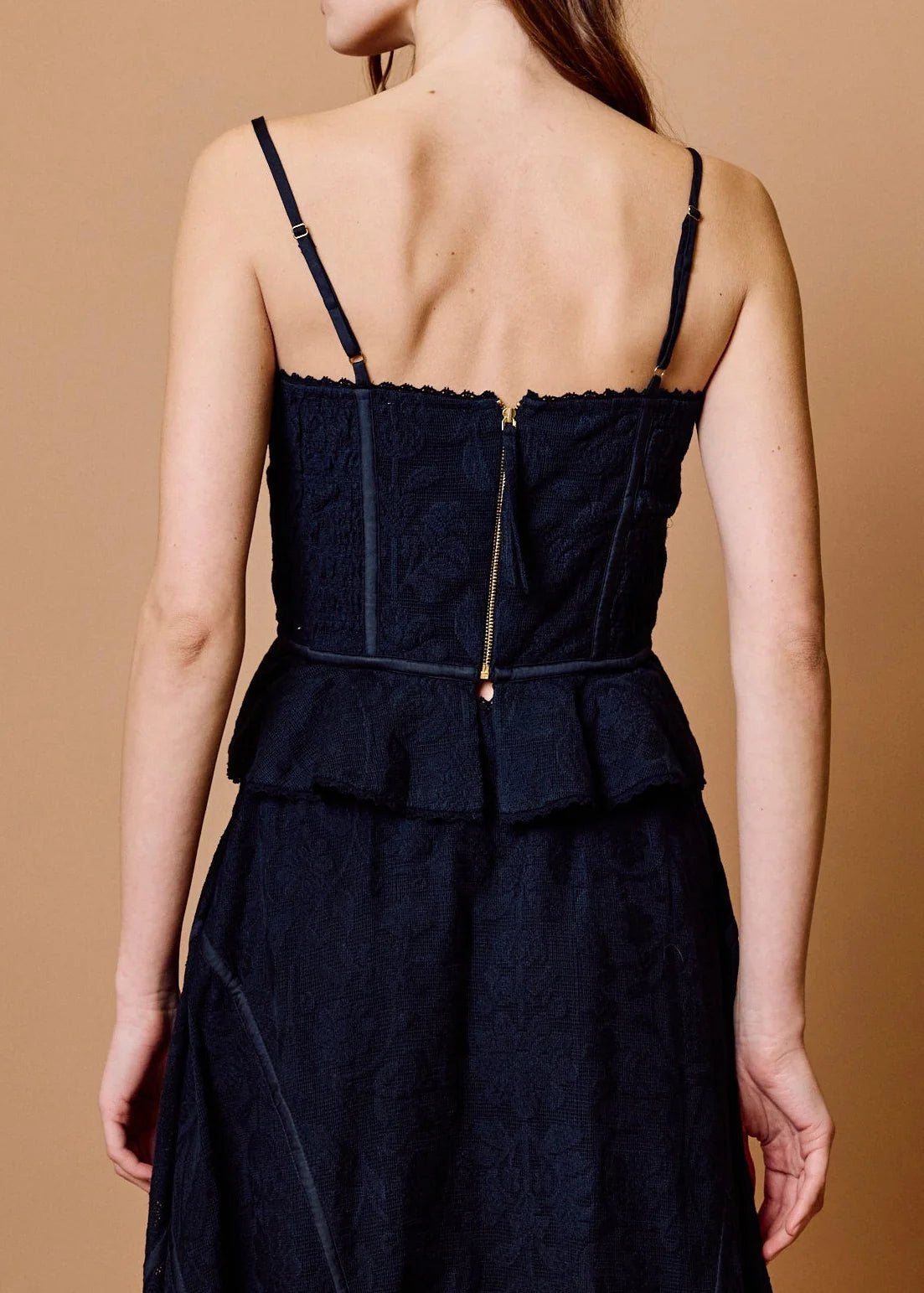 Sassafrass Black Peplum Top - Cleobella - COLOR GAME