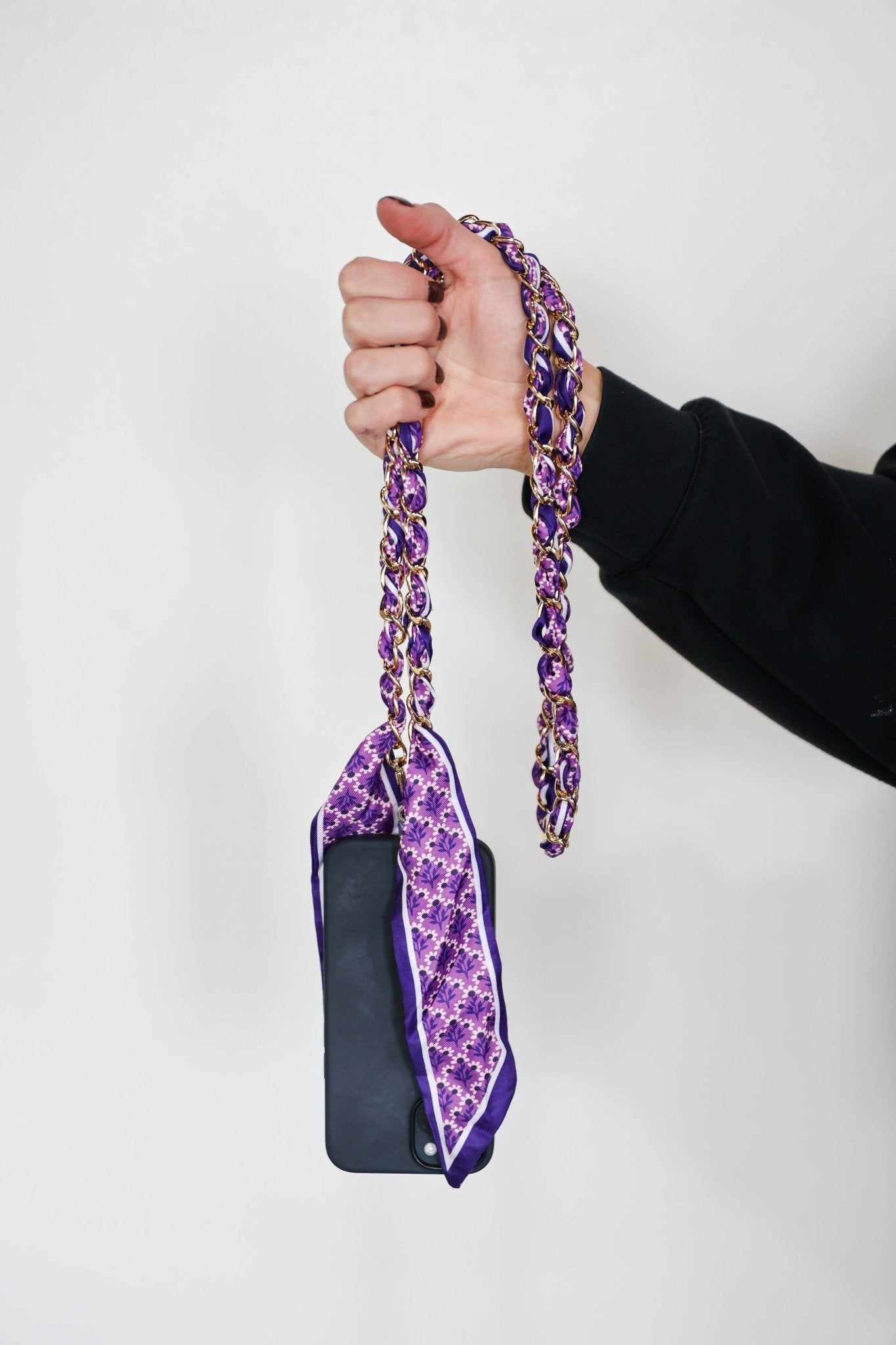 Scarf Chain Bag + Phone Strap Purple - Victory Lap - COLOR GAME