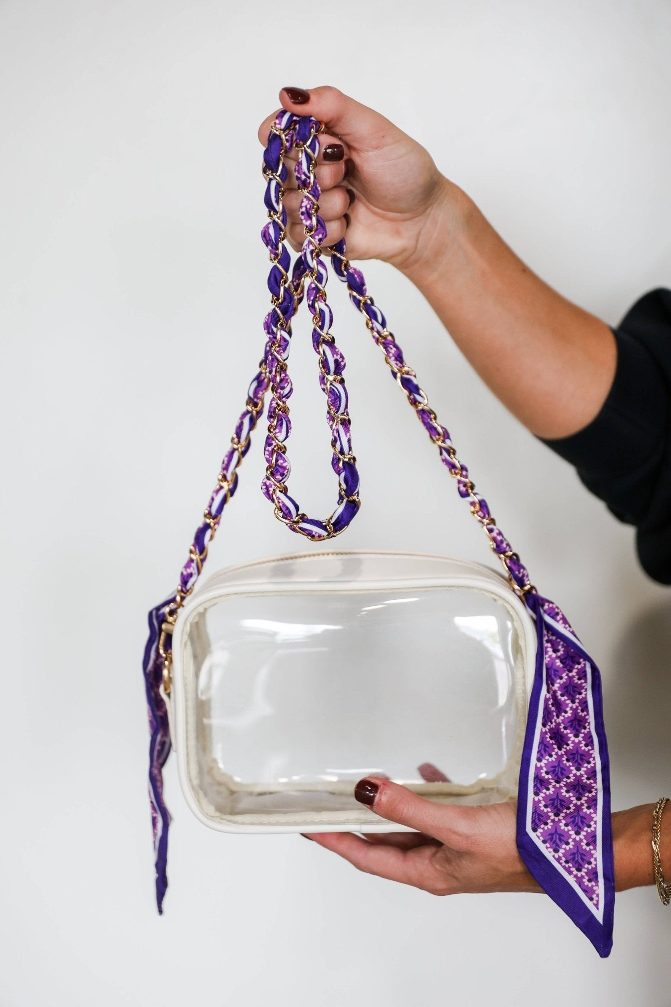Scarf Chain Bag + Phone Strap Purple - Victory Lap - COLOR GAME