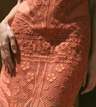 Shelby Crochet Midi Dress Apricot Brandy - Cleobella - COLOR GAME