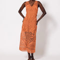 Shelby Crochet Midi Dress Apricot Brandy - Cleobella - COLOR GAME