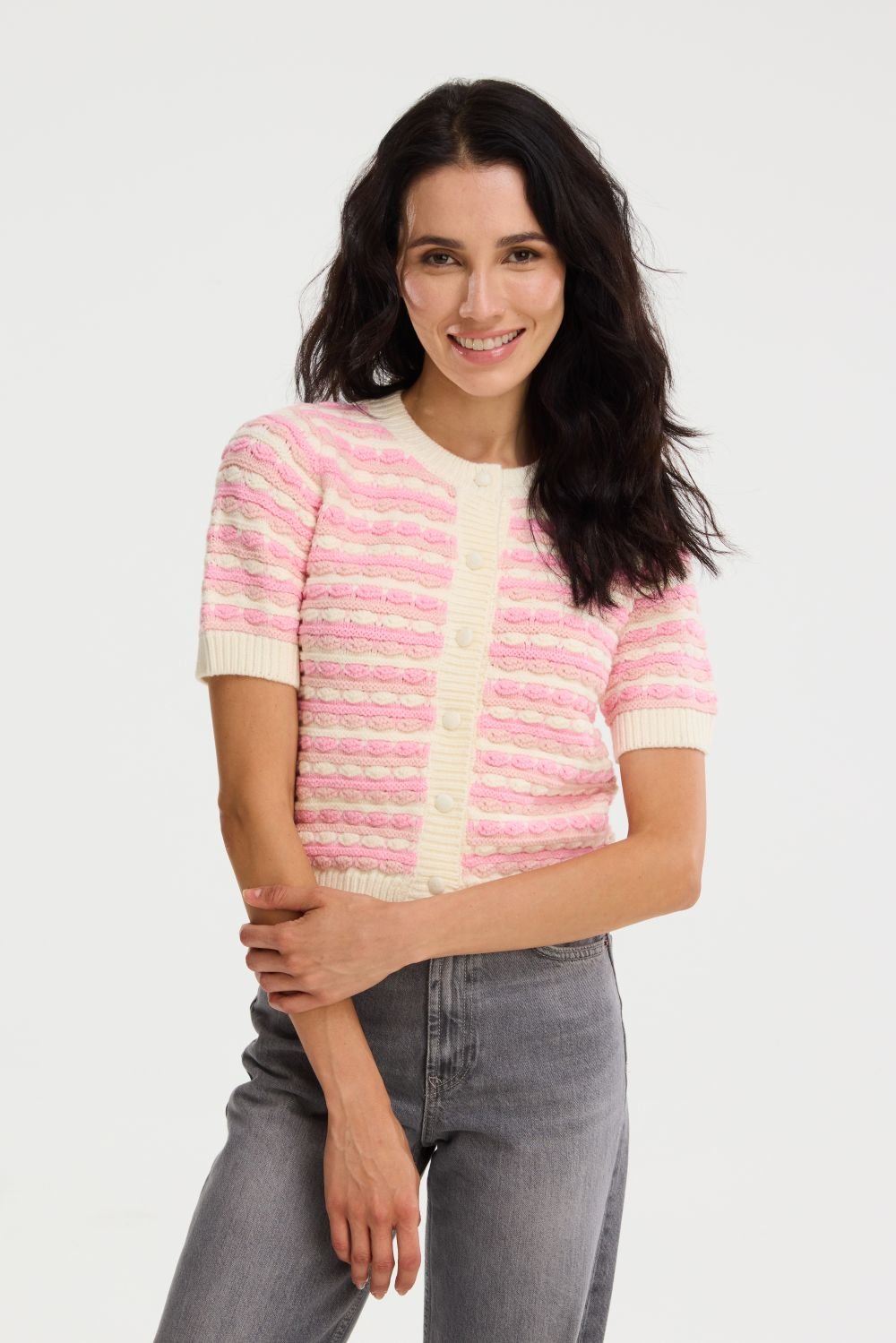 Short Sleeve Adelle Cardigan - Allison New York - COLOR GAME
