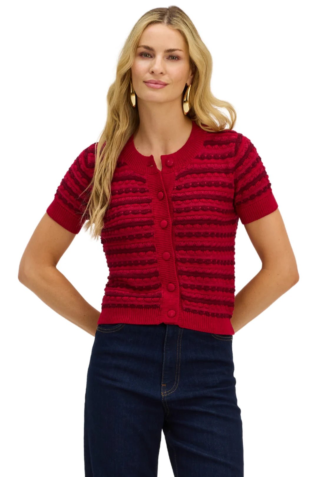 Short Sleeve Adelle Cardigan - Allison New York - COLOR GAME
