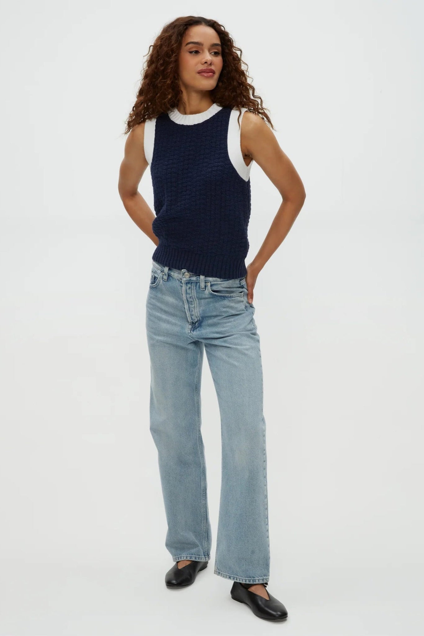 Sia Sleeveless Sweater Nocturnal - Michael Stars - COLOR GAME