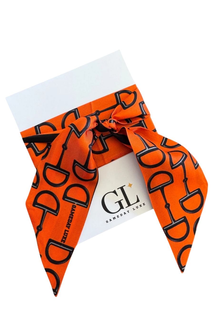Signature Twilly Orange + Black - Gameday Luxe - COLOR GAME
