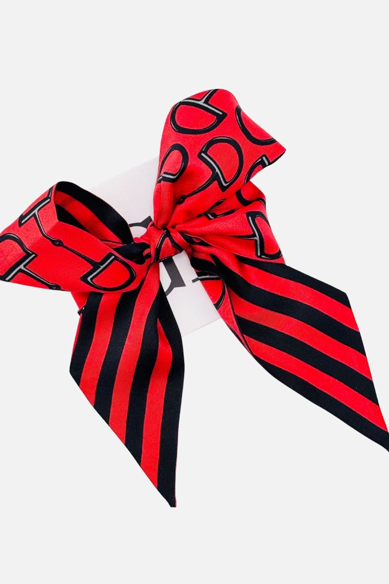 Signature Twilly Red + Black - Gameday Luxe - COLOR GAME