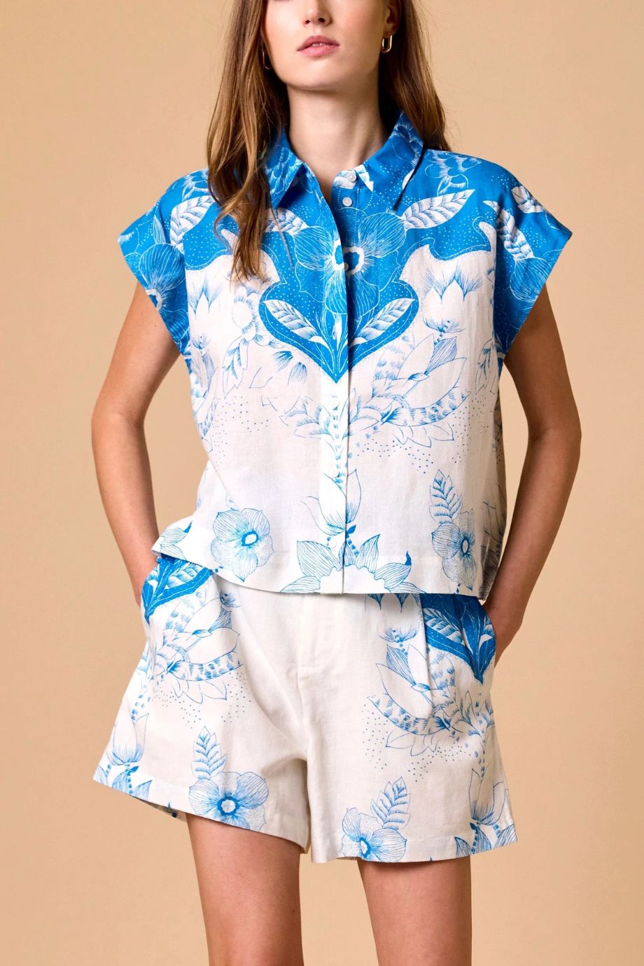 Simone Celestia Print Blouse - Cleobella - COLOR GAME
