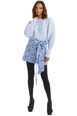 Solid Adelle Sweater Sky Blue - Allison New York - COLOR GAME