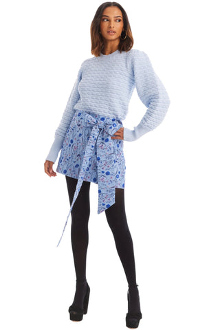 Solid Adelle Sweater Sky Blue - Allison New York - COLOR GAME