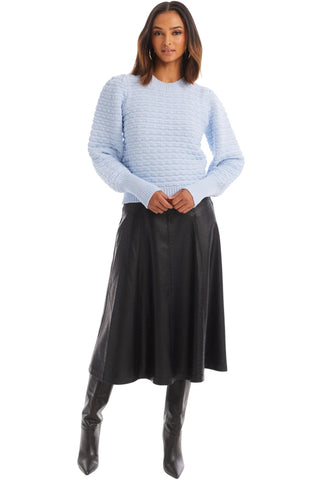 Solid Adelle Sweater Sky Blue - Allison New York - COLOR GAME