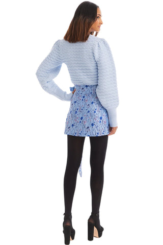 Solid Adelle Sweater Sky Blue - Allison New York - COLOR GAME