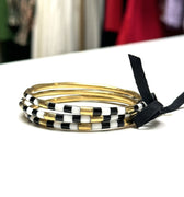 Stadium Stack Bracelets Black + White - Glitter & Gold - COLOR GAME