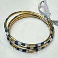 Stadium Stack Bracelets Navy + White - Glitter & Gold - COLOR GAME