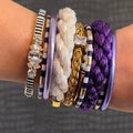 Stadium Stack Bracelets Navy + White - Glitter & Gold - COLOR GAME