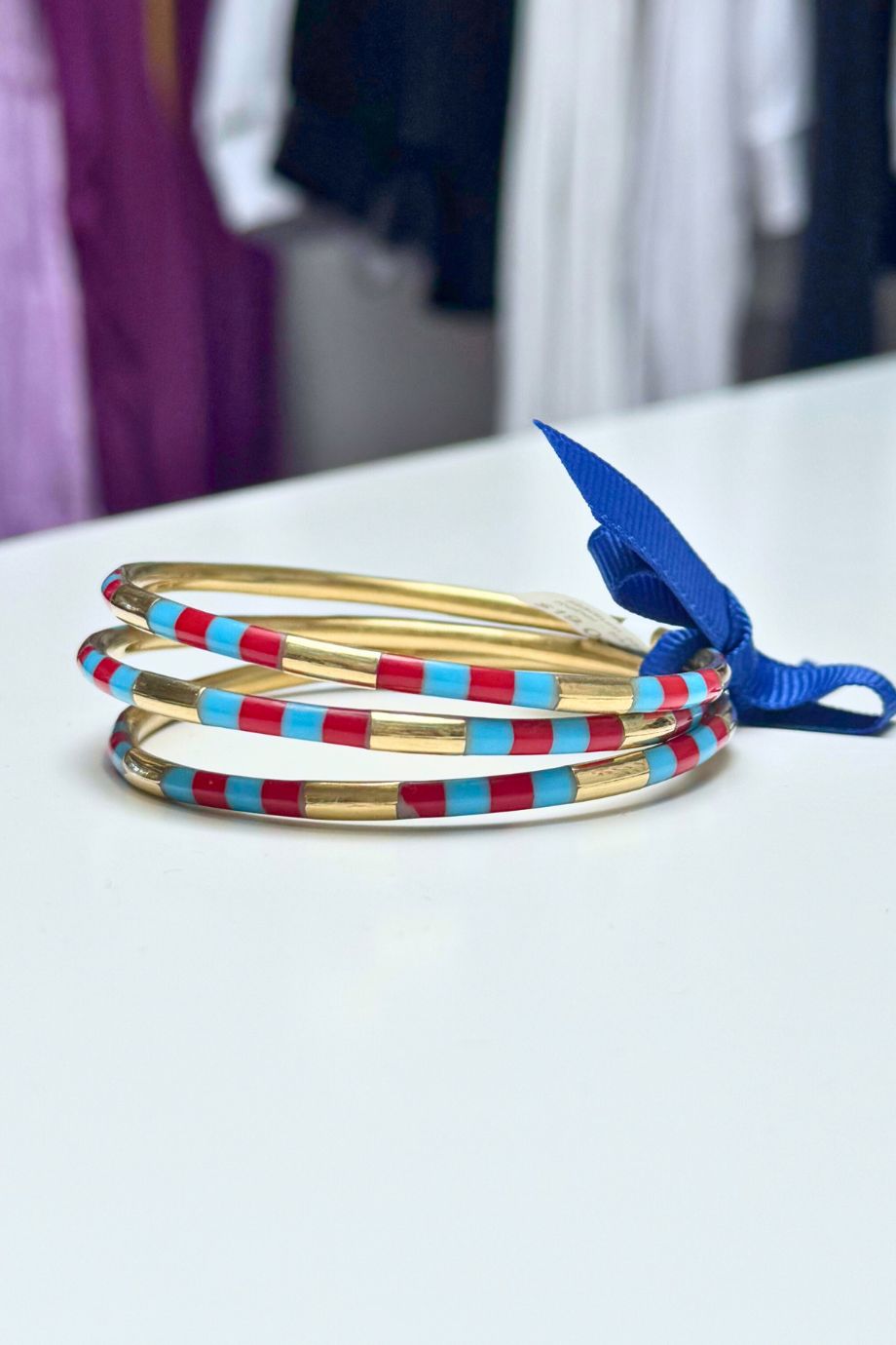 Stadium Stack Bracelets Rebel Blue + Red - Glitter & Gold - COLOR GAME