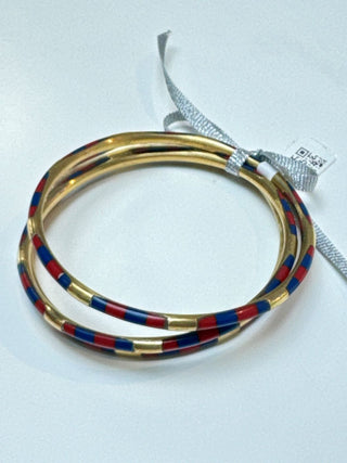 Stadium Stack Bracelets Red + Blue - Glitter & Gold - COLOR GAME