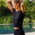 Stella Twist - Front Crinkle Tee Black - Michael Stars - COLOR GAME