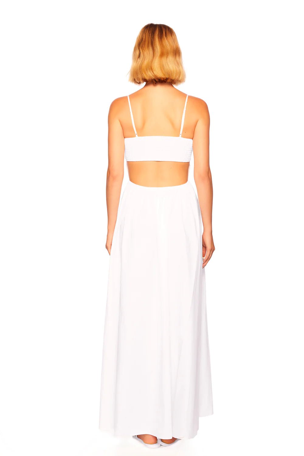 Sugar Poplin Open-Back Maxi Dress - Susana Monaco - Color Game