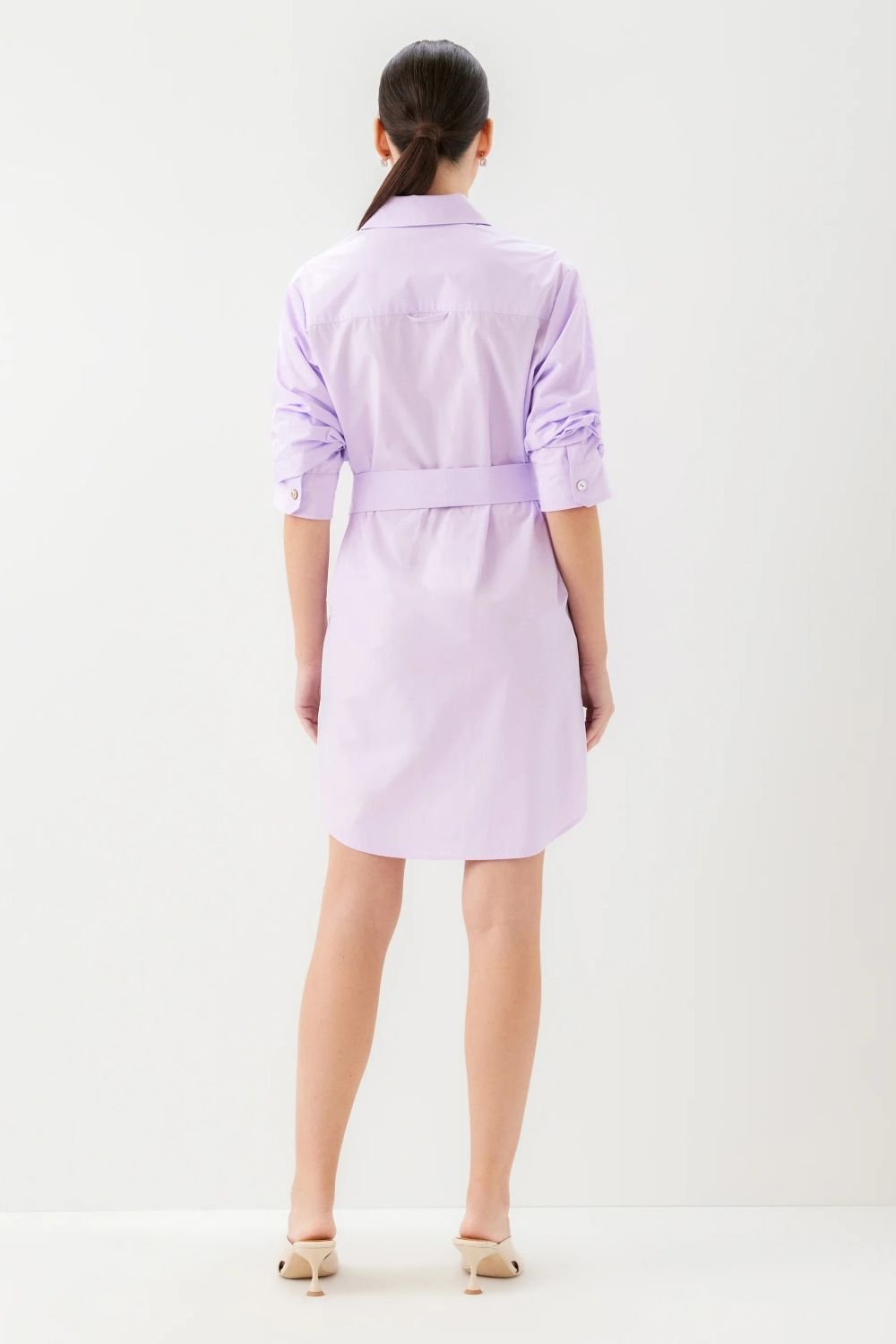 Tatum Ruched Sleeve Shirtdress - Fifteen Twenty - COLOR GAME