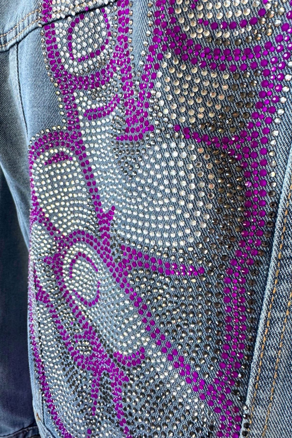 TCU Frog Hand Sign Denim Jacket - Moving Forward Designs - COLOR GAME