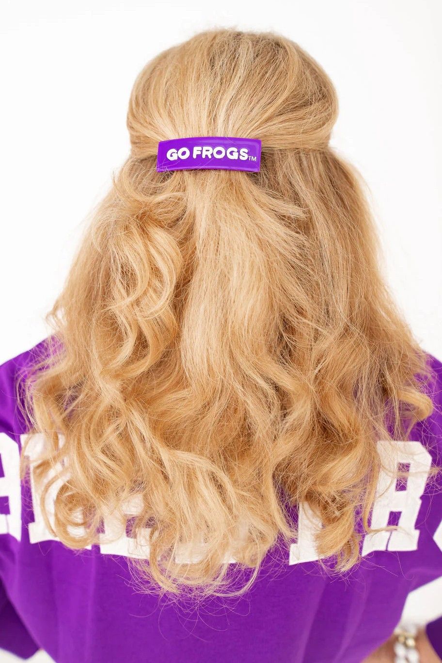 TCU "GO FROGS" Barrette Clip - Brianna Cannon - COLOR GAME