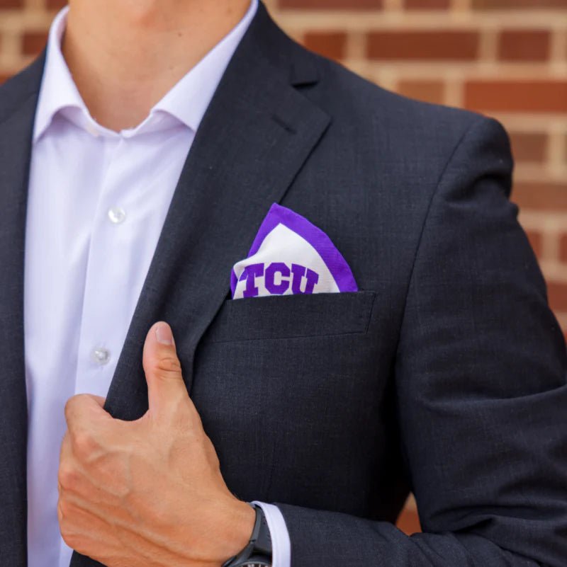TCU Horned Frogs Pocket Scarf - Saturday Silks - COLOR GAME