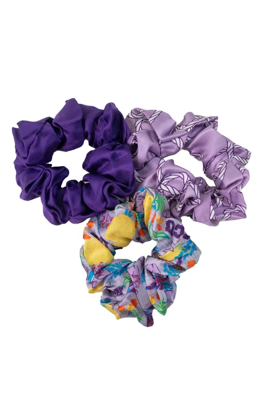 TCU Horned Frogs Scrunchie Set - Saturday Silks - COLOR GAME