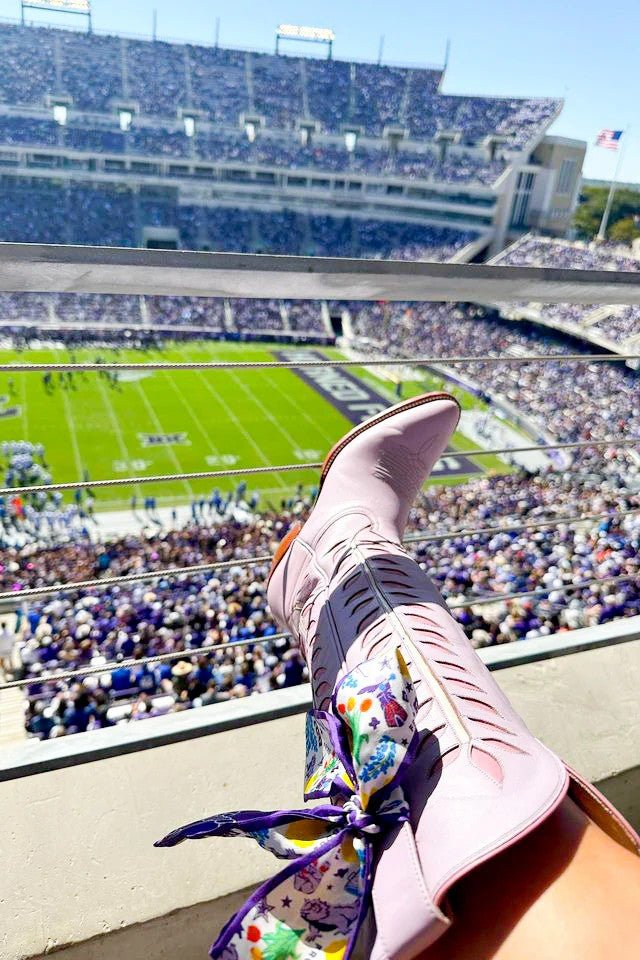 TCU Horned Frogs Skinny Scarf - Saturday Silks - COLOR GAME