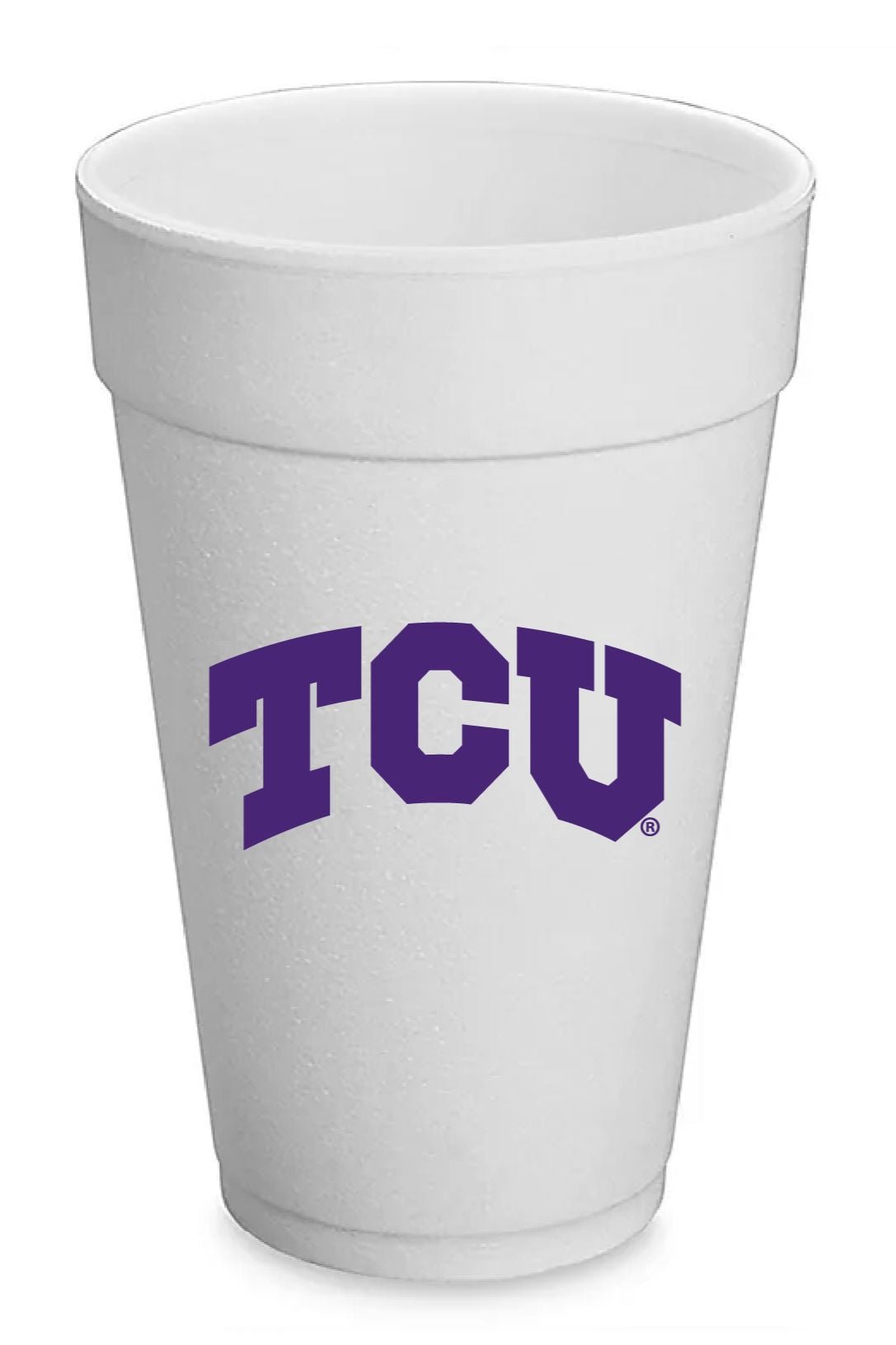 TCU Styrofoam Cups Set of 8 - Victory Lap - COLOR GAME