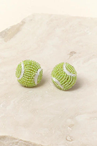 Tennis Ball Stud Earrings - Mignonne Gavigan - Color Game