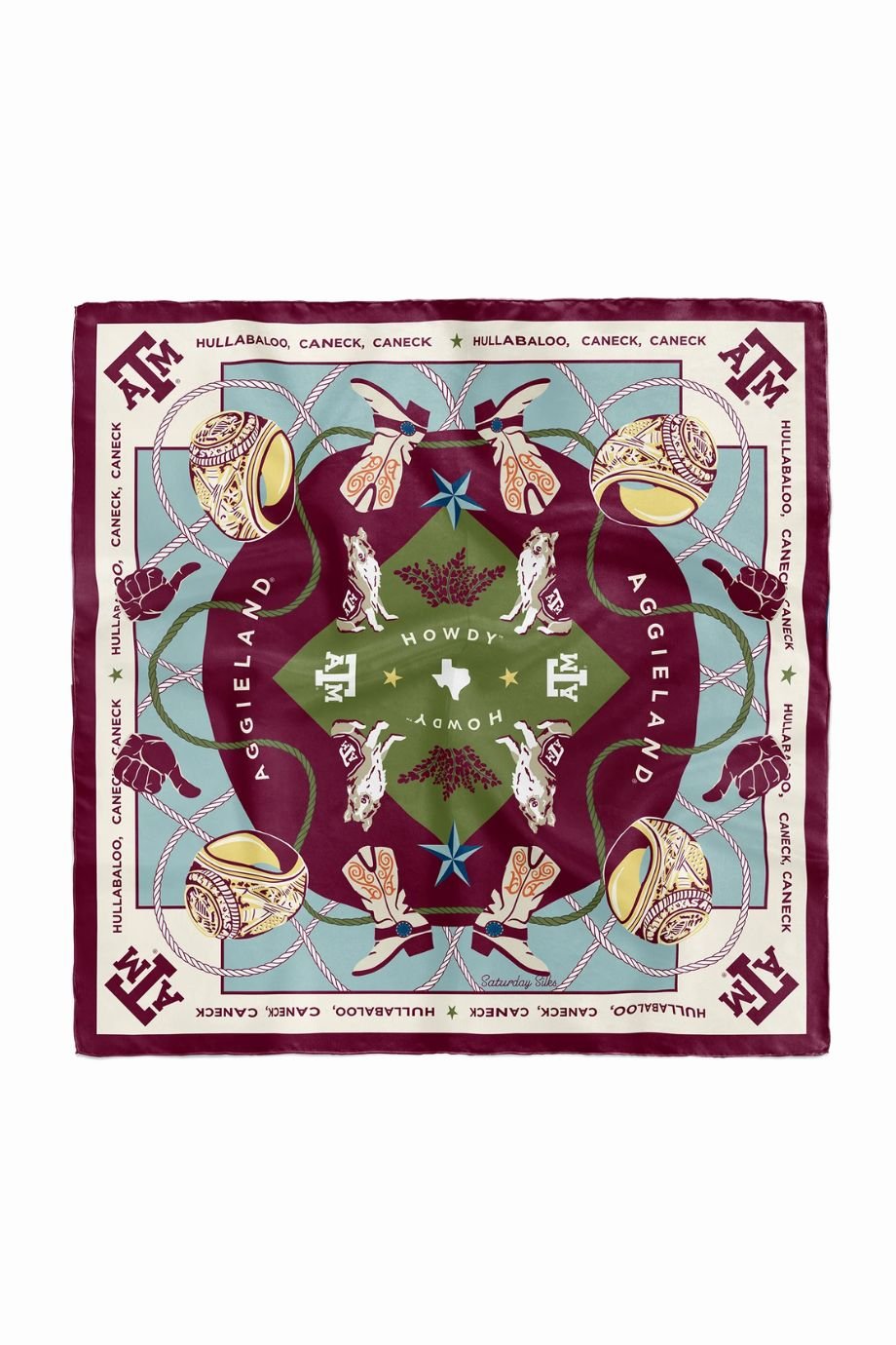 Texas A&M Aggies Pocket Scarf - Saturday Silks - COLOR GAME