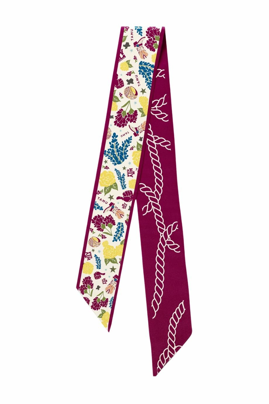 Texas A&M Aggies Skinny Scarf - Saturday Silks - COLOR GAME