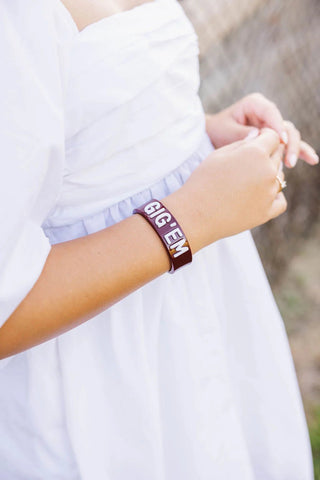 Texas A&M Maroon Gig'Em Cuff - Brianna Cannon - COLOR GAME