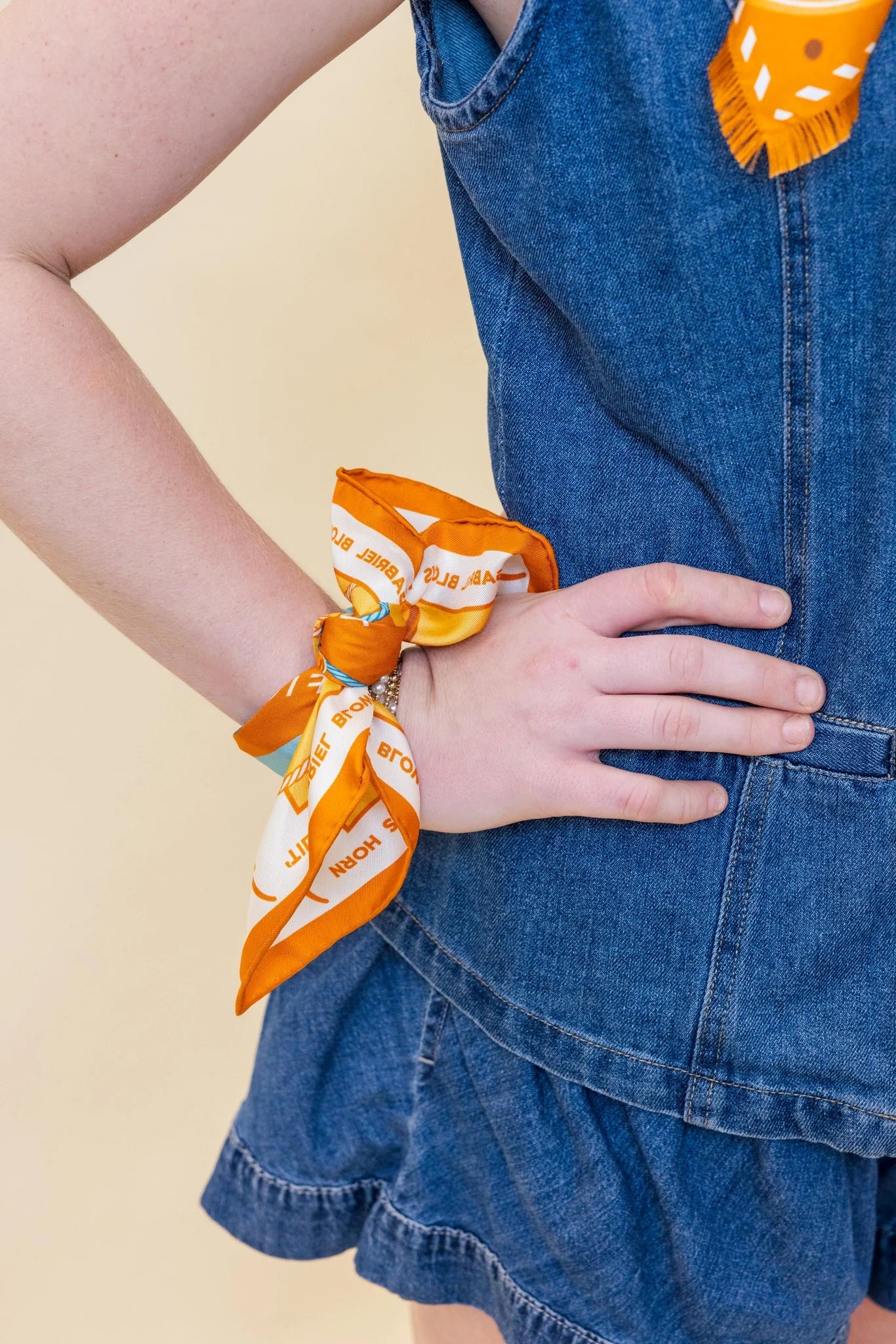 Texas Longhorns Pocket Scarf - Saturday Silks - COLOR GAME